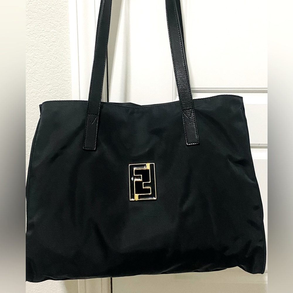 Authentic Fendi Nylon Tote/Shoulder Bag - Picture 3 of 17